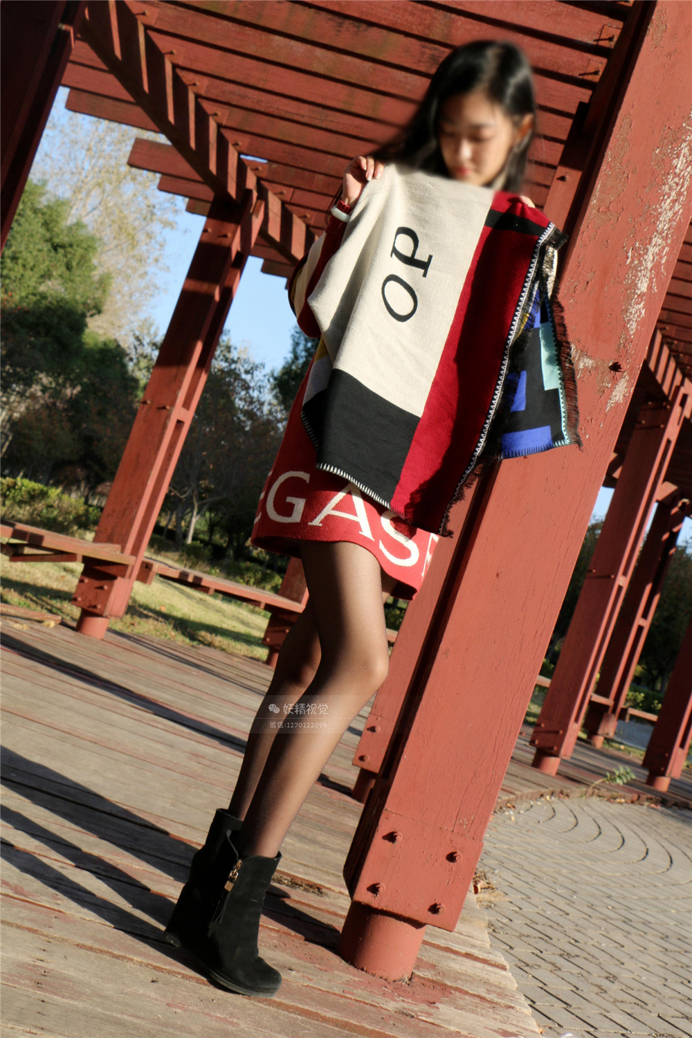 图片[1]-[妖精视觉] NO.126 甜甜 停滞的栈道 [59P]-微密空间-全网最全抖音网红铁粉空间觅圈